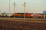 BNSF 519 and bnsf 1998 sit silent.